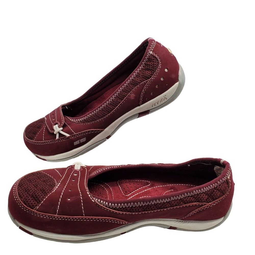 RYKA Skimmers Sneakers - Women's size 6 - Flats Slip On Red Burgandy - Picture 8 of 8